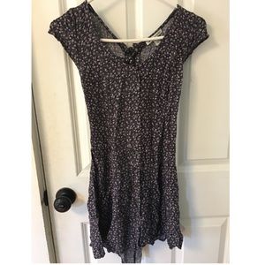 American Eagle floral button down dress